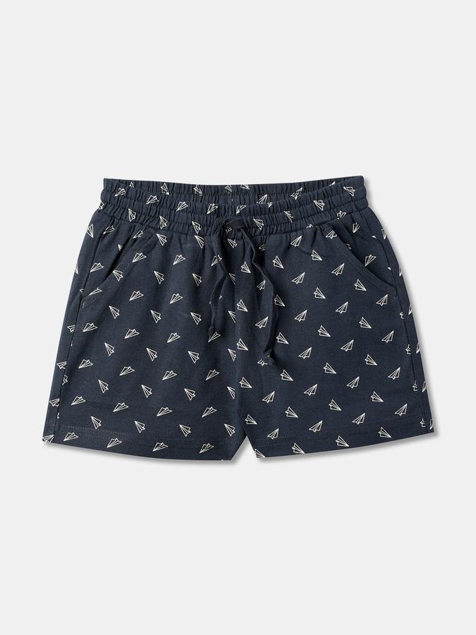 Girls Micro Print Regular Fit Shorts image number 0