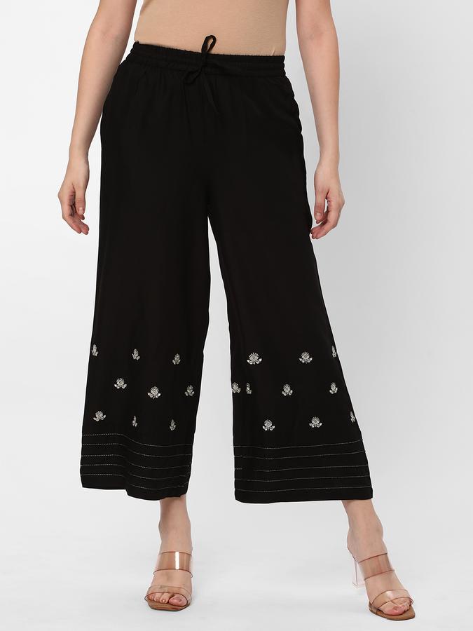 R&B Women's Embroidered Ankle Length Regular Pant image number 0