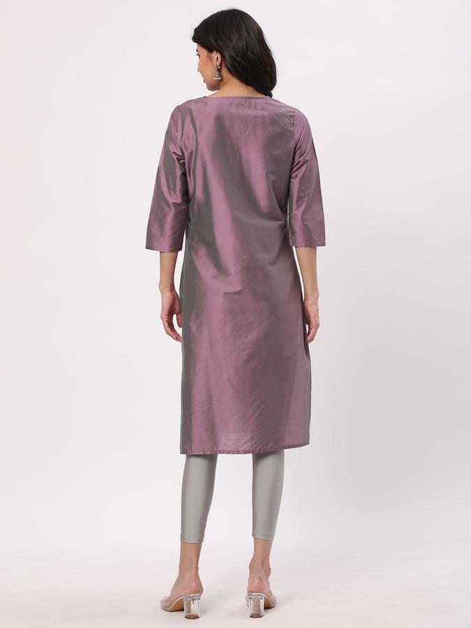 Women Floral Print Straight Kurta image number 2