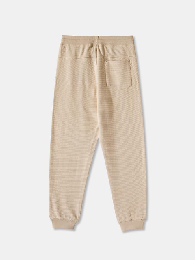 Boys Cotton Regular Fit Drawstring Waist Cuffed Hem Joggers