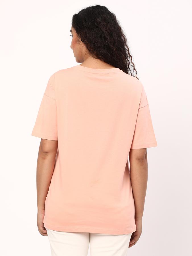 Women Oversized Fit Graphic Print T-Shirt image number 2
