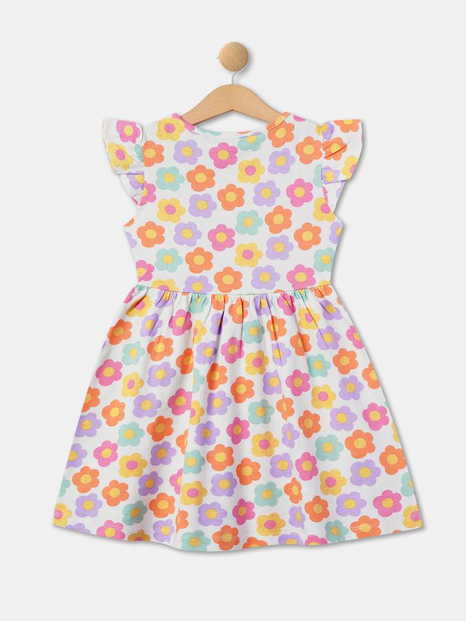 R&B Girl's All Over Printed Knit Dress image number 1