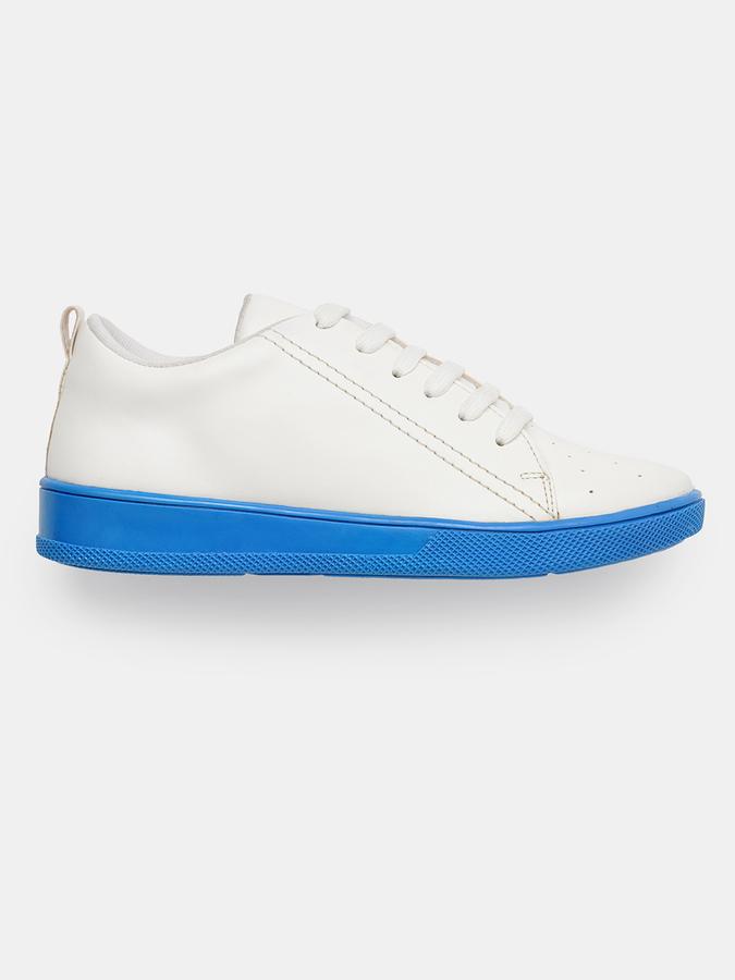 R&B Women Lace-Up Contrast Sole Sneakers image number 1