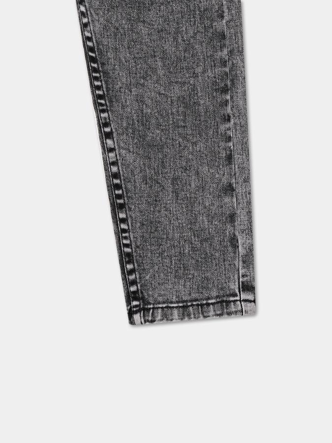 Boys Relaxed Fit Mid Waist Solid Jeans