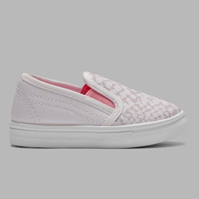 R&B Girl's White Canvas Slip-ons image number 1