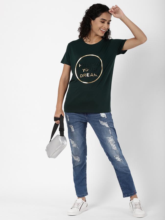 R&B Women's Sequin Patch T-Shirt image number 1