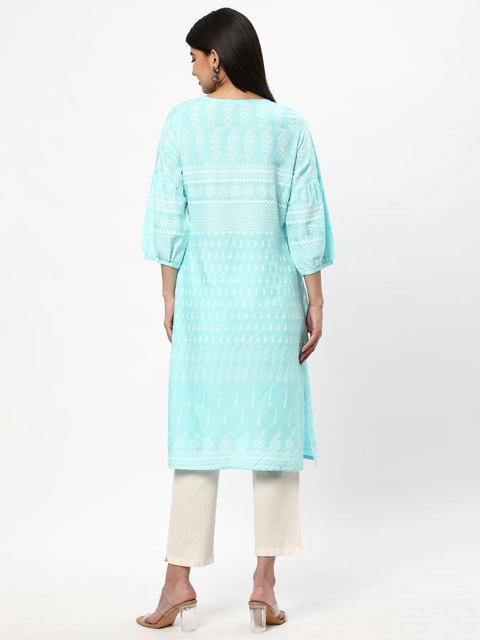 Women Micro Print Kurta image number 2
