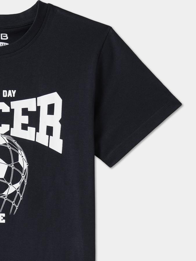 Boys Cotton Regular Fit Crew Neck Graphic T-shirt