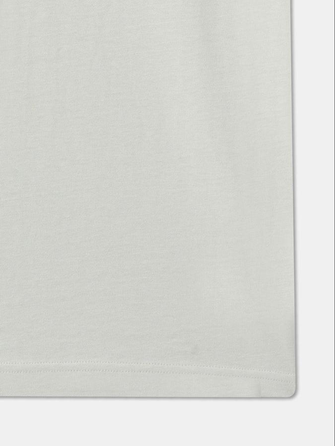 R&B White Cotton Round Neck Printed Boy T-Shirt