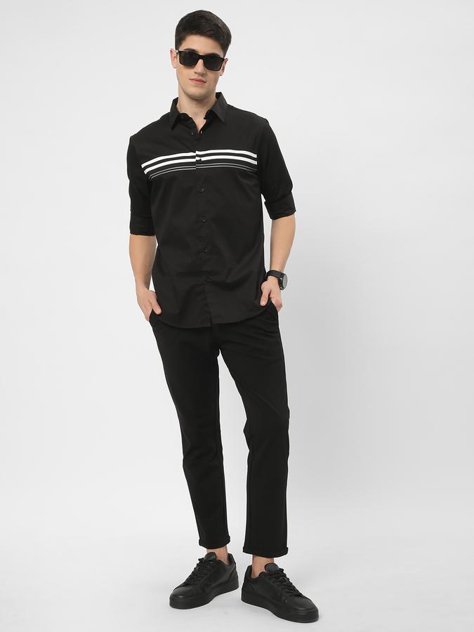 Men Striped Regular Fit Cotton Shirt  data-index=