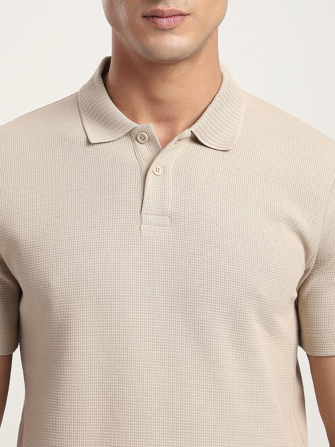 Men Cotton Blend Slim Fit Flat Front Solid Trousers