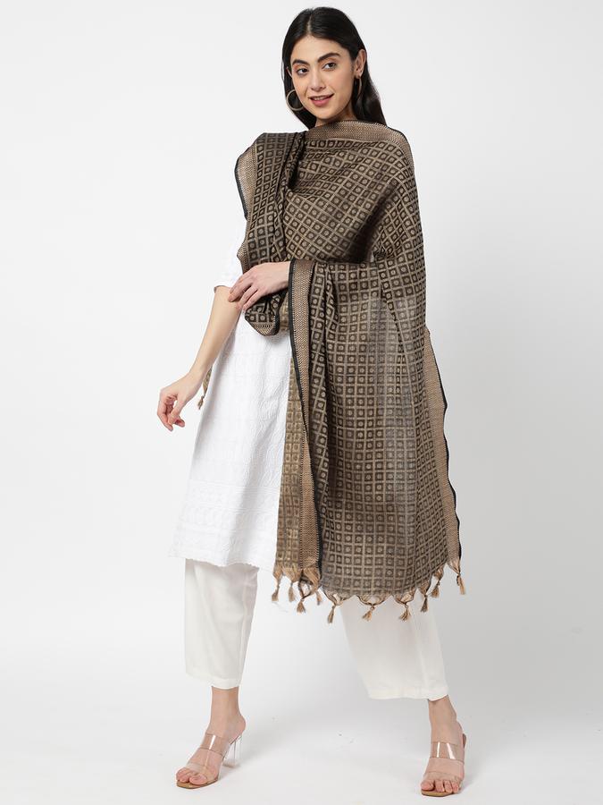 R&B Women Black Dupattas image number 1