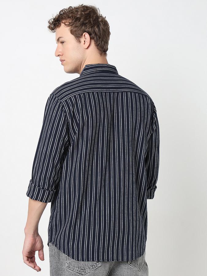 R&B MEN'S TEXTURE LONG SLEEVE Casual SHIRT image number 3