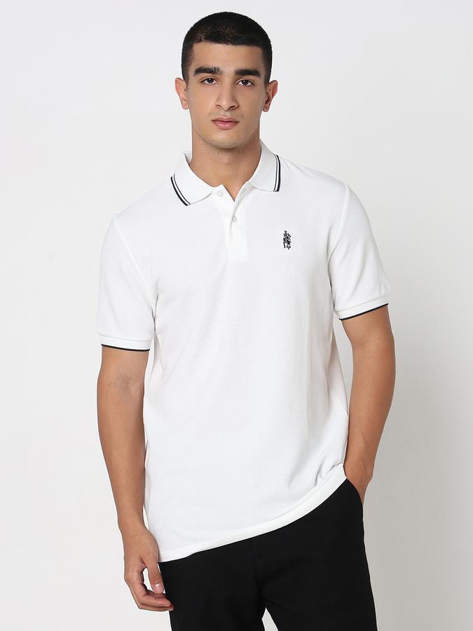 MENS TEXTURE POLO image number 1