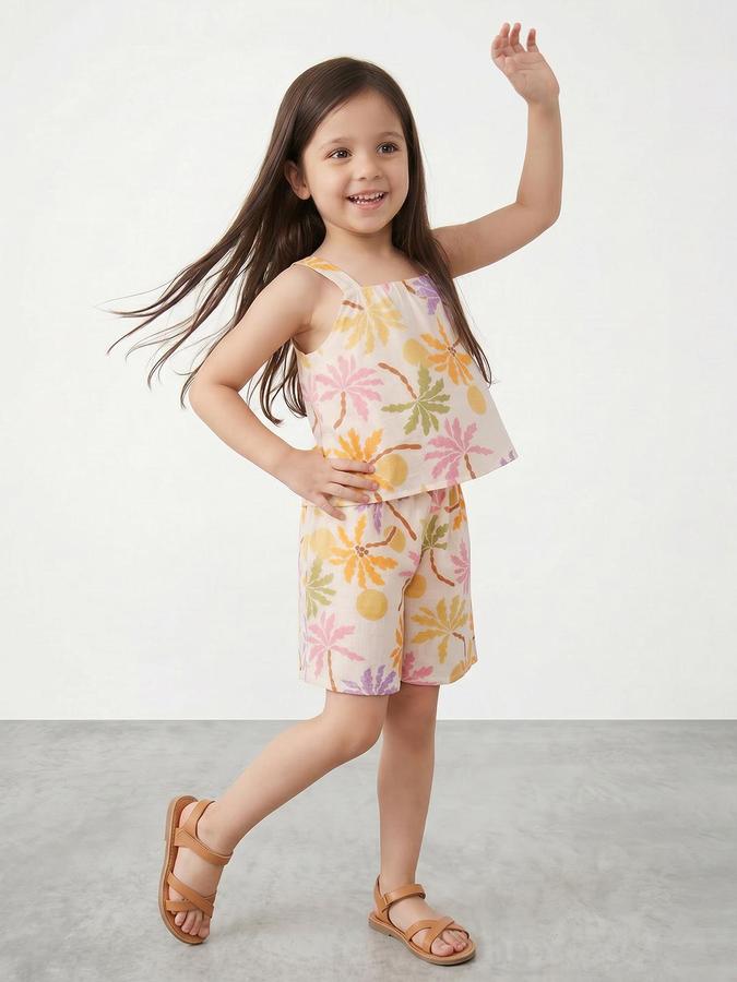 R&B White Pure Cotton Girl Clothing Set