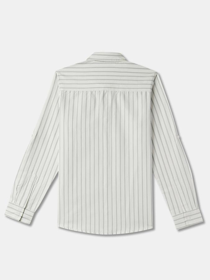 Boys Regular Fit Full Sleeve Button-Down Collar Shirt