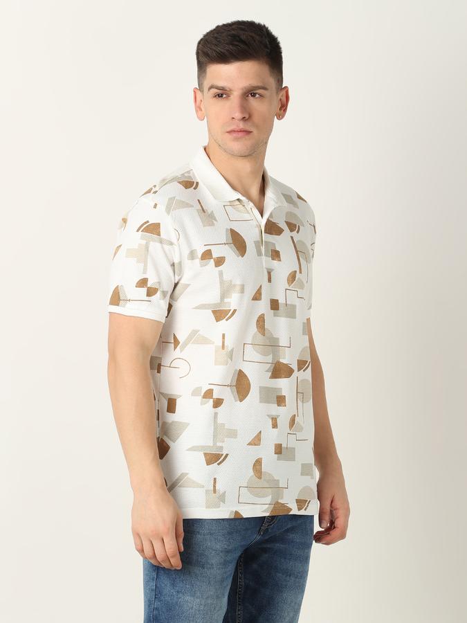 Men Printed Regular Fit Polo T-Shirt image number 2