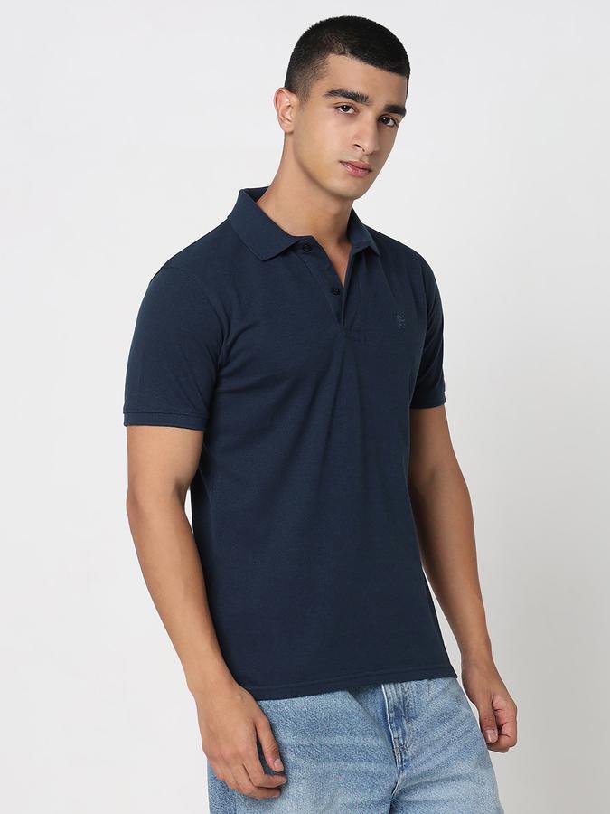 MENS Short Sleeves SOLID POLO WITH DTM EMBROIDERY- DRY FIT image number 3