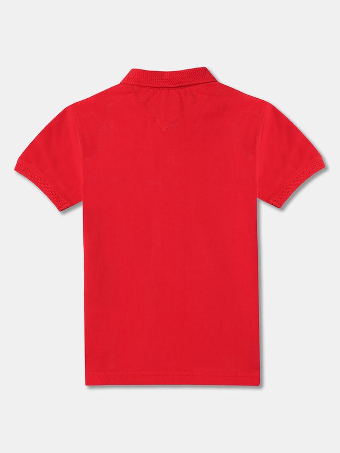 Boys Colourblock Relaxed Fit Polo T-Shirt image number 1
