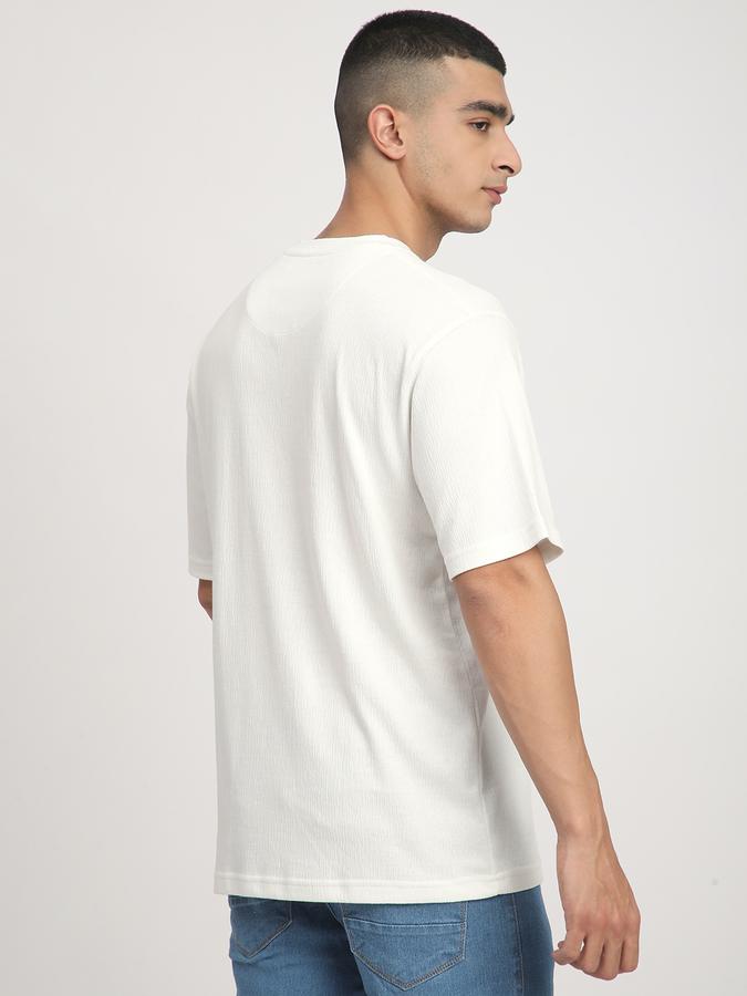 Men Polycotton Relaxed Fit Crew Neck Solid T-shirt