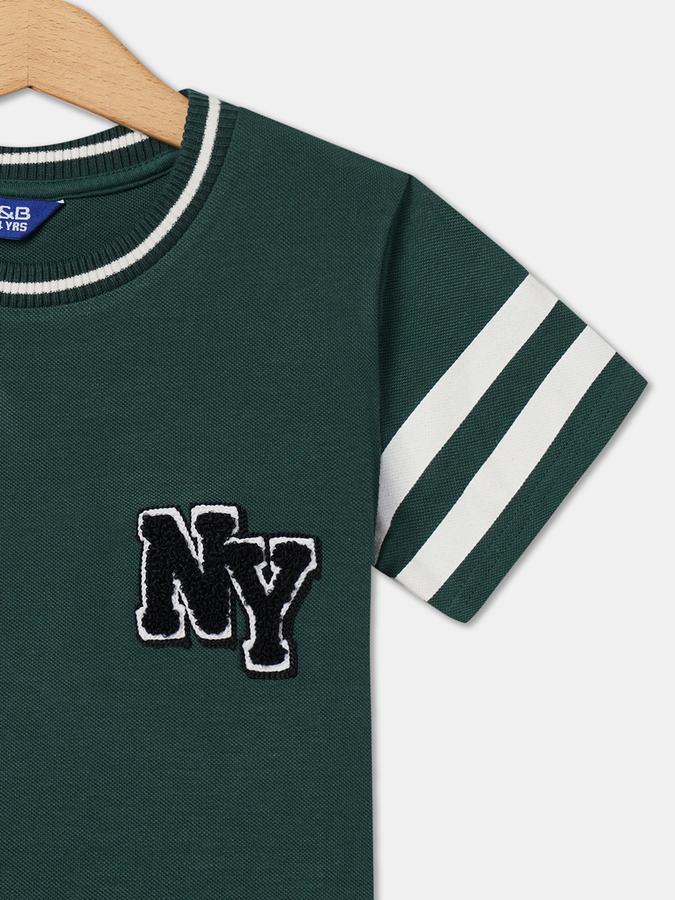Boys Typographic Print Regular Fit T-Shirt image number 2