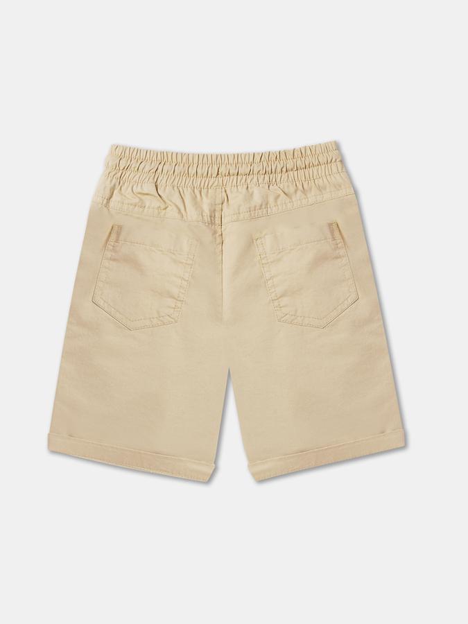 Boys Regular Fit Flat-Front Shorts image number 1