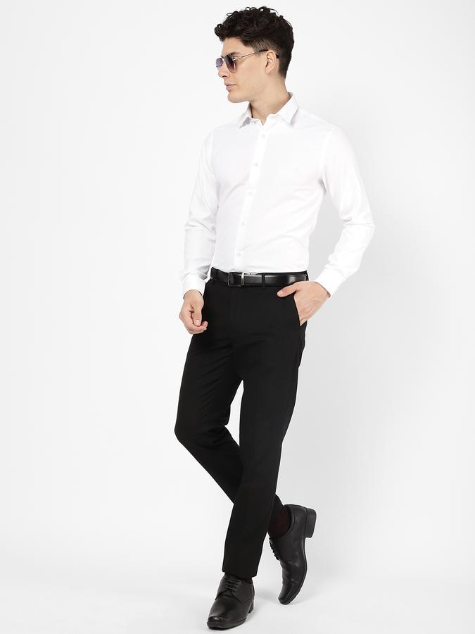 R&B Men White Formal Shirts image number 1