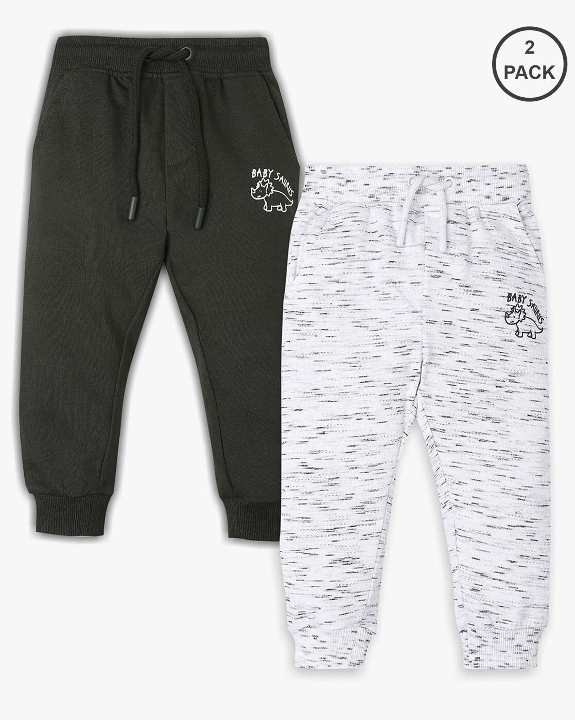 Pack of 2 Boys Solid Pants