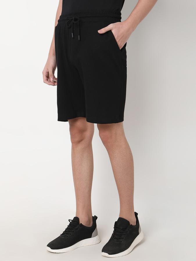Boys Cotton Relaxed Fit Drawstring Waist Clean Hem Shorts