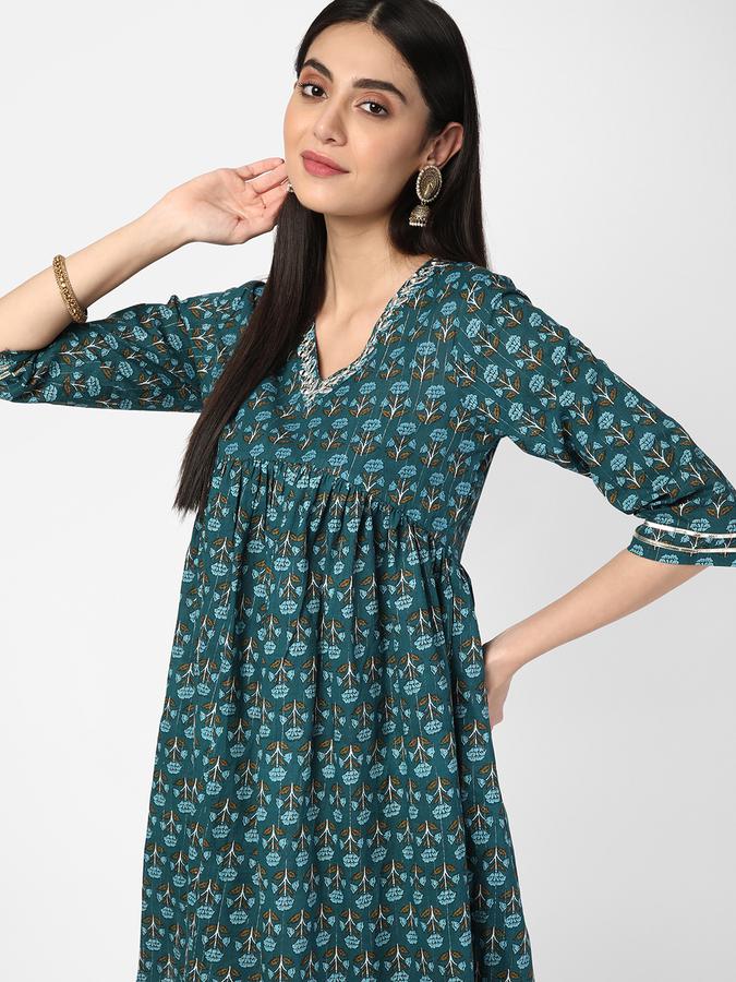 R&B Women Blue Kurtas image number 0