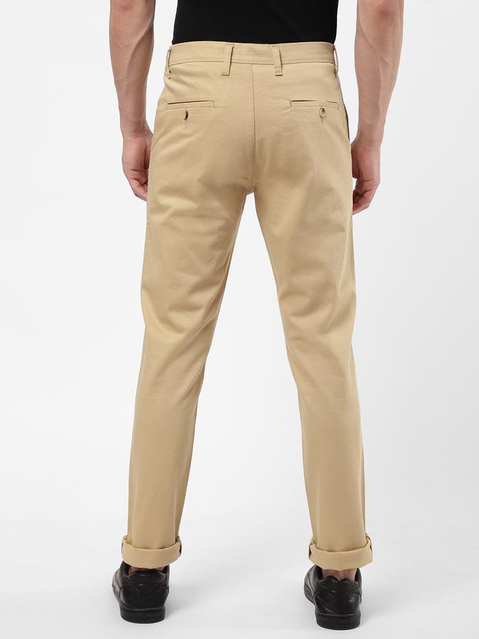 R&B Men Khaki Casual Trousers image number 2