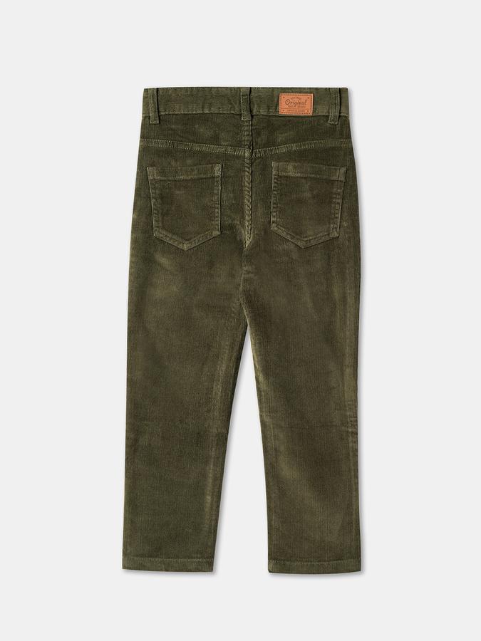Boys Slim Fit Flat-Front Trousers image number 1