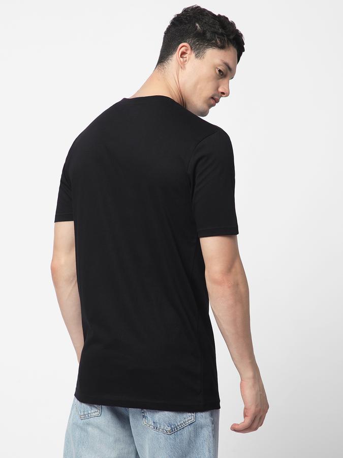 R&B MEN'S Solid T-Shirt with Crew Neck and Short Sleeves image number 2