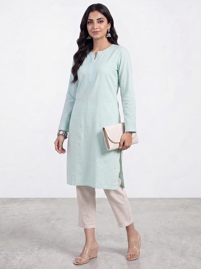 R&B Women Off White Textured Ethnic Pant