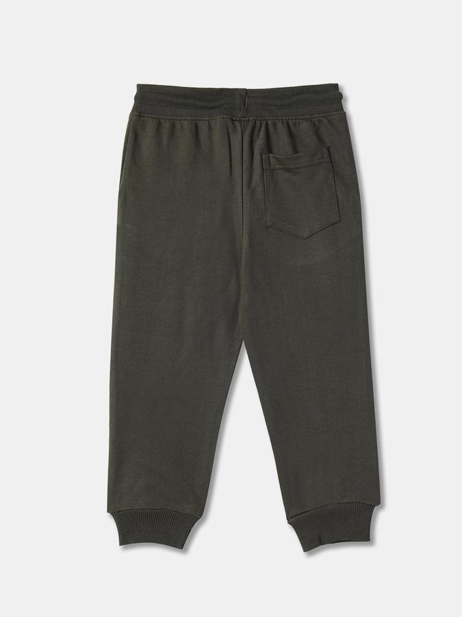 Boys Typographic Print Joggers with Drawstring Waist image number 1