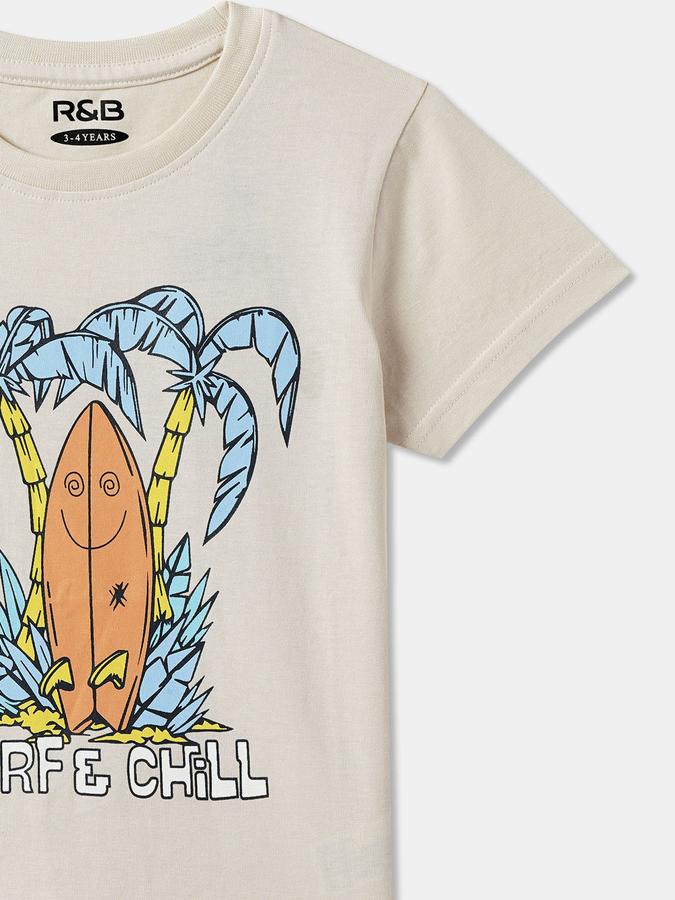 Boys Graphic Print Pure Cotton Regular T Shirt image number 2