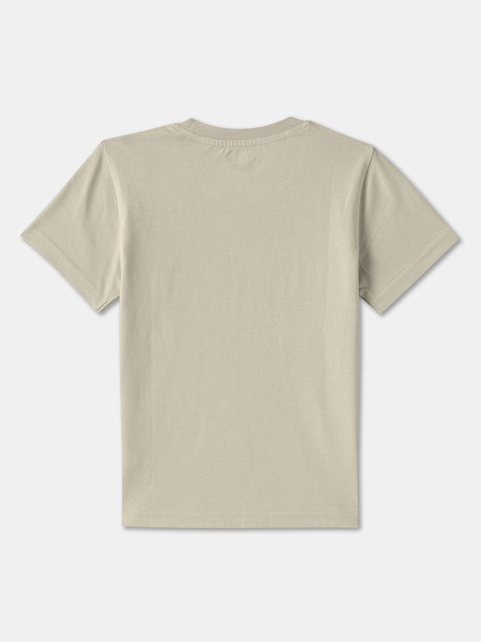 Boys Cotton Regular Fit Crew Neck Graphic T-shirt