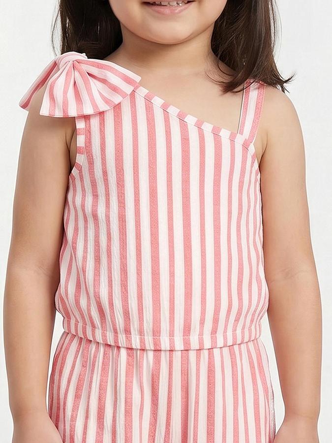 R&B Pink Cotton Blend Girl Clothing Set