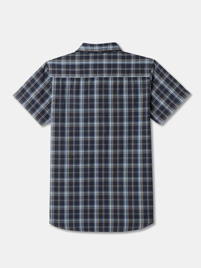 Boys Regular Fit Short Sleeve Button-Down Collar Shirt
