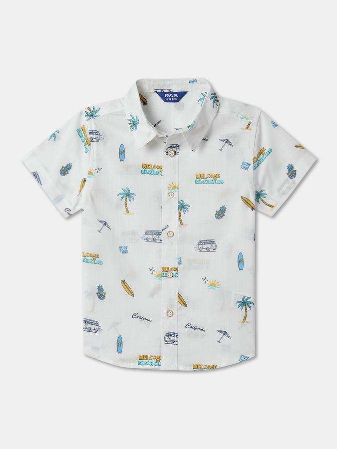Boys Printed Regular Fit Shirt image number 0
