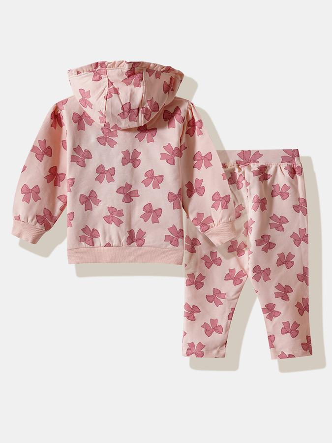 Girls Fleece Graphic Hooded Sweatshirt and Leggings Set