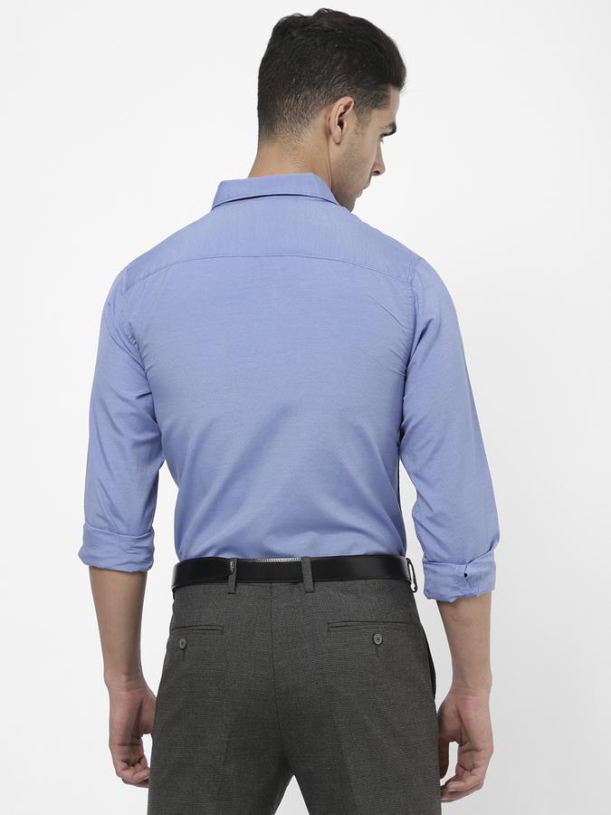 R&B Blue Men Casual Shirts image number 2