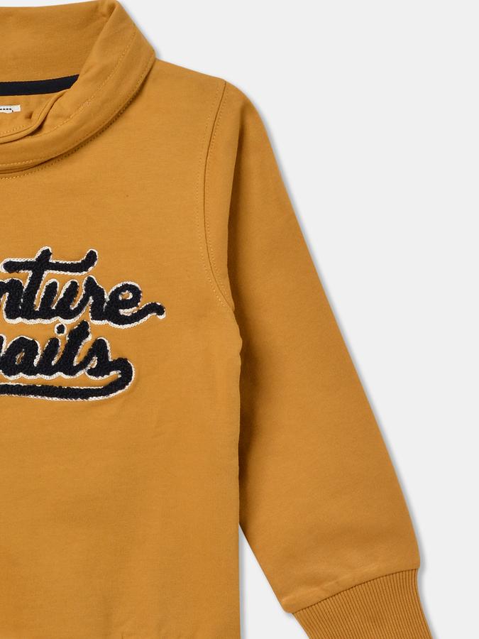 Boys Relaxed Fit Full Sleeve High Neck SweaT-Shirt