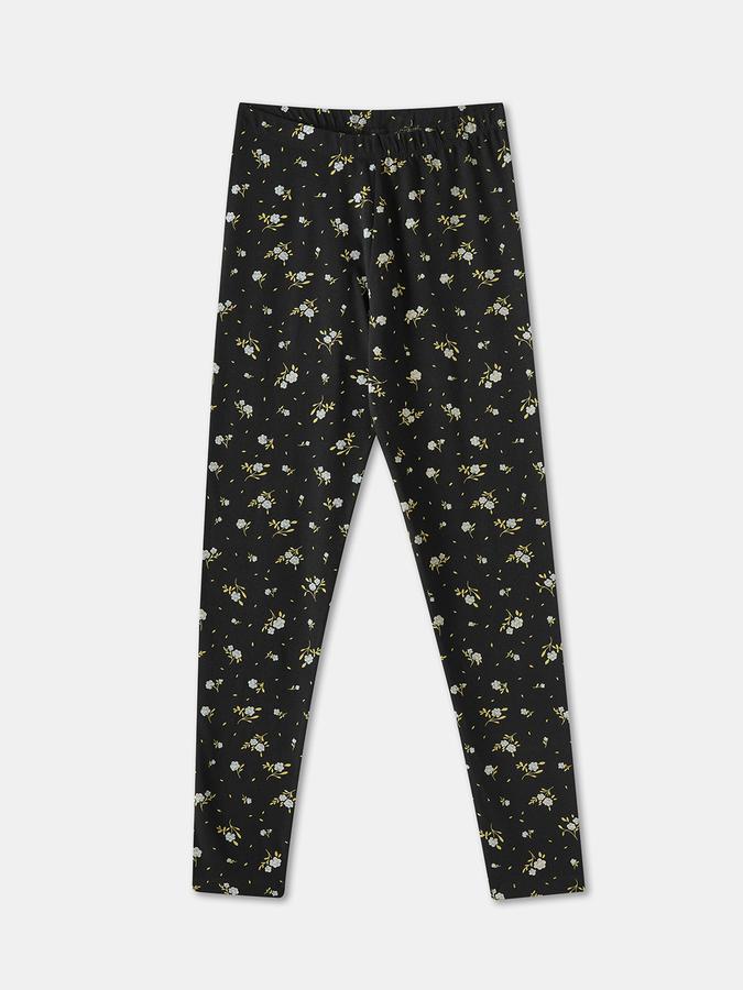 Girls Printed Regular Fit Mid-Rise Legging