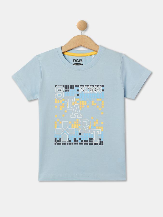 Boys Graphic Print Round-Neck T-Shirt data-index=