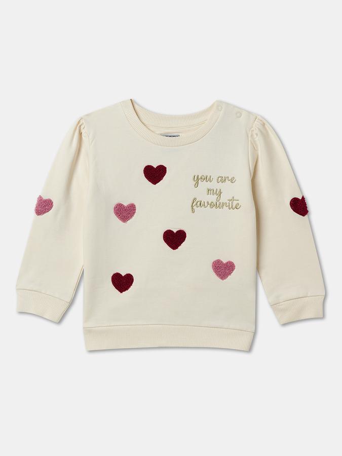 Full Sleeve Printed Baby Girls Sweatshirt 