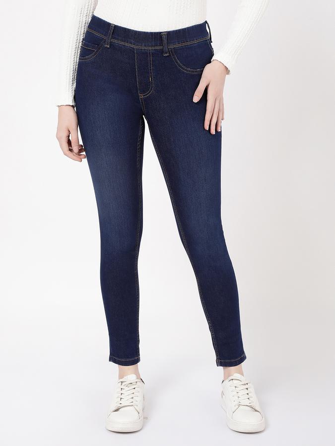 R&B Ladies Pull On Denim Jeggings image number 0