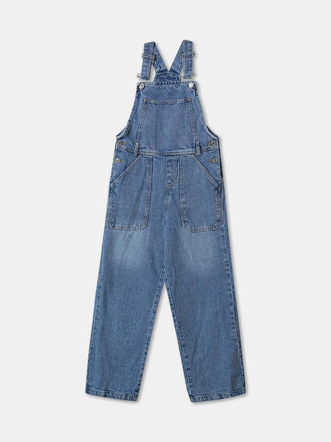 Dungaree For Girls Printed Denim image number 3