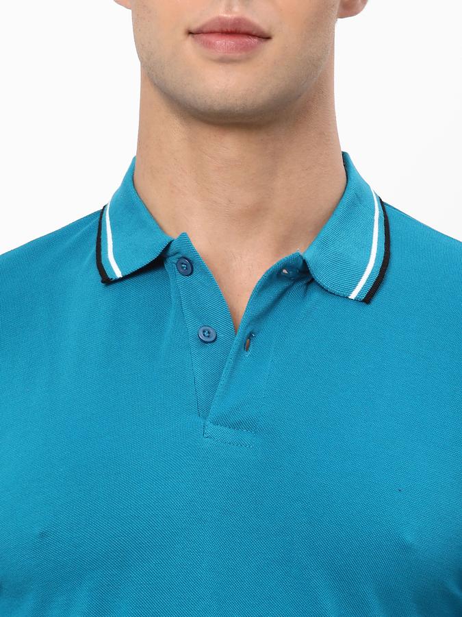 R&B Men's Polo With Contrast Tipping image number 3
