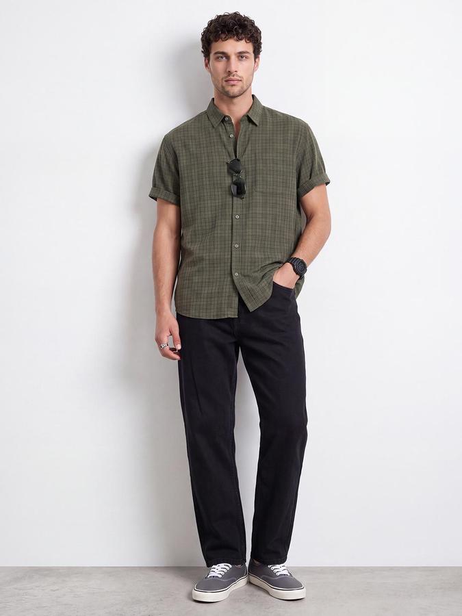 R&B Men Black Mid-Rise Baggy Fit Jeans